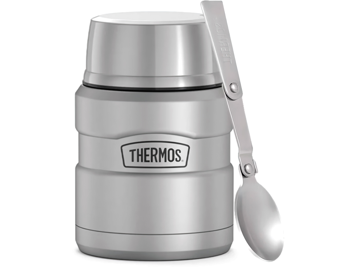 Термос для еды THERMOS KING SK-3000 MMS 0,47L складная ложка, стальной