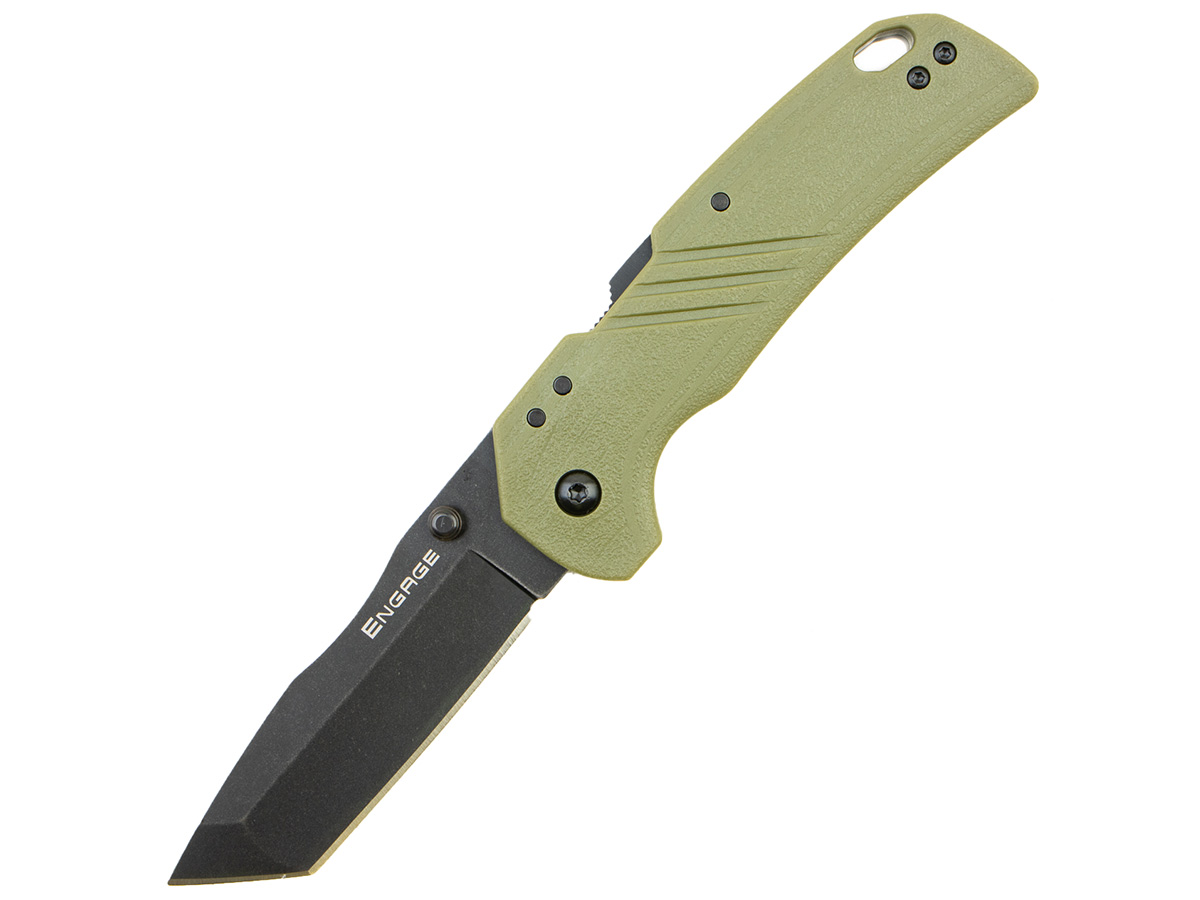 Нож складной Cold Steel Engage 3in OD Green,сталь 4116,рукоять GFN, блистер