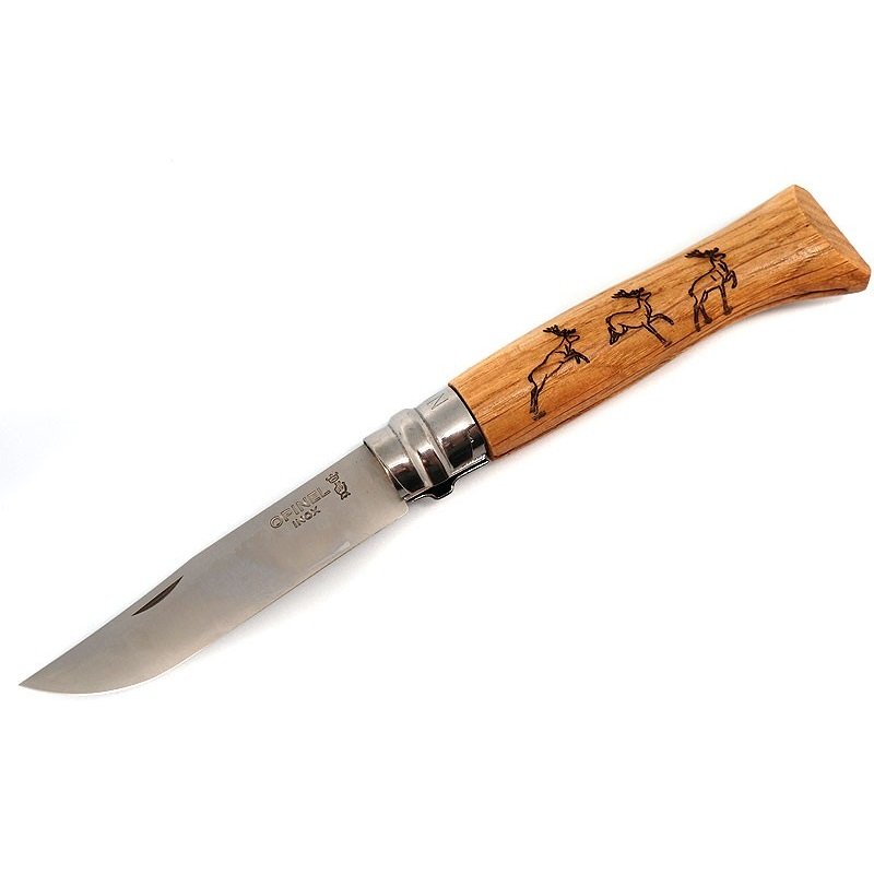 Нож Opinel N°08 Animalia Deer