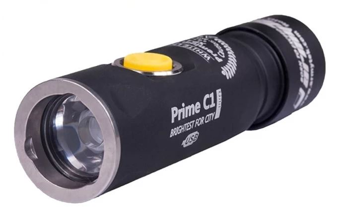 Фонарь EDC Armytek Prime C1 Pro Magnet USB XP-L, 970 lm, белый, до 165м, 1x18350, IP68, 58г, F05701SC