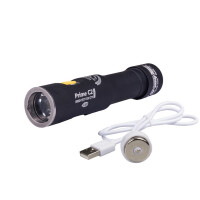 Фонарь EDC Armytek Prime C2 Pro Magnet USB XHP50.2, 2400 lm, белый, до 123м, 1x18650, IP68, 68г, F08101C